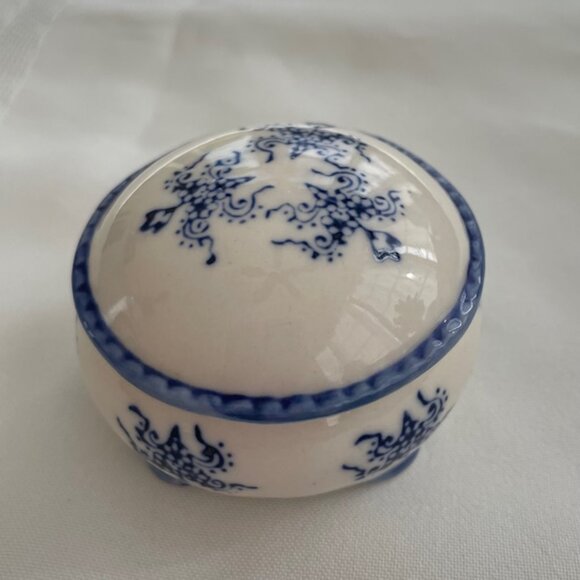 Miniature Bonbonniere / Ceramic Candy Box LBP Art Nouveau - France - Picture 4 of 7